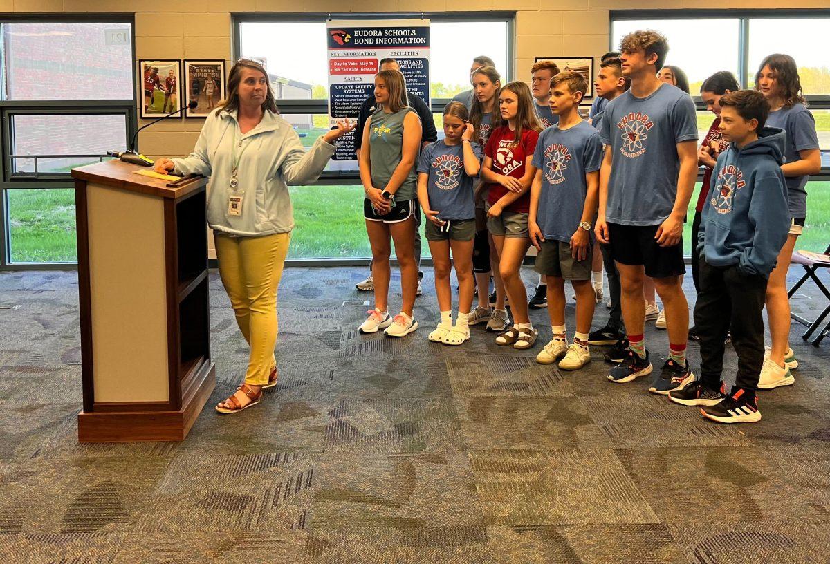 The board recognized the middle and high school Science Olympiad teams as well as the varsity basketball team for their state qualifications at Thursday&#8217;s meeting.