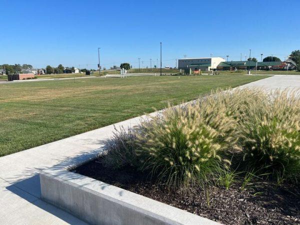 Village Green’s first phase is complete. A ribbon cutting ceremony will take place Sept. 16 with food trucks, face painting and live music.