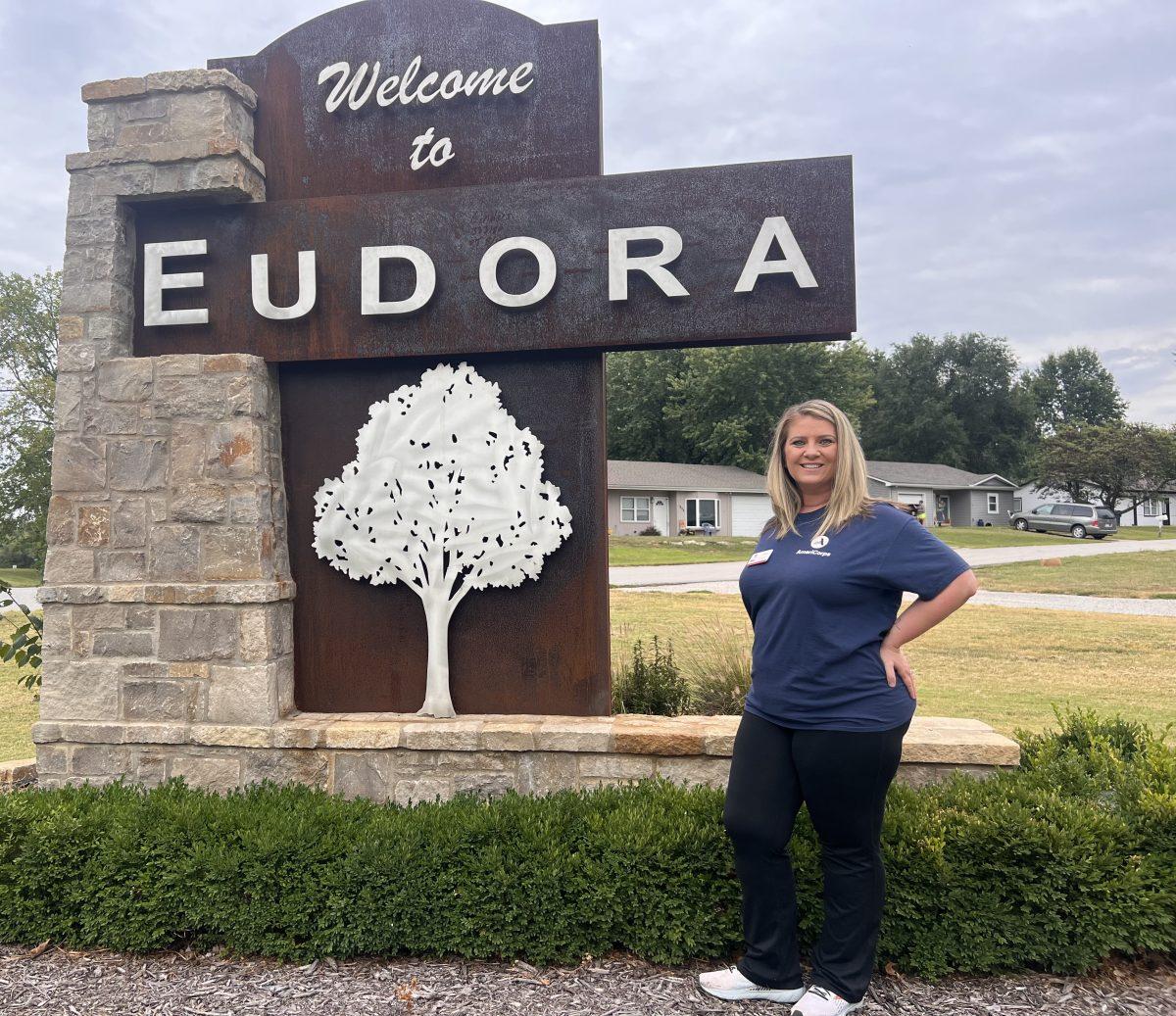 Laura Smith, Eudora&#8217;s community navigator, has helped about 100 families this year.&#160;