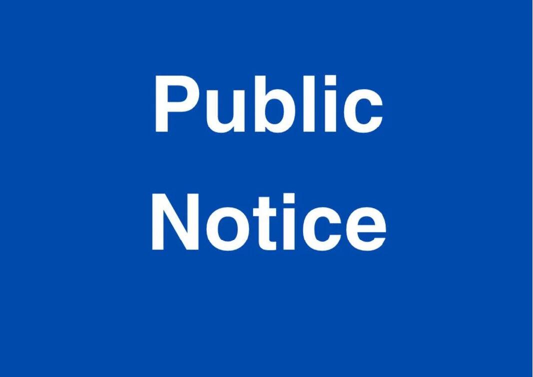 Public notice: Invitation to bid