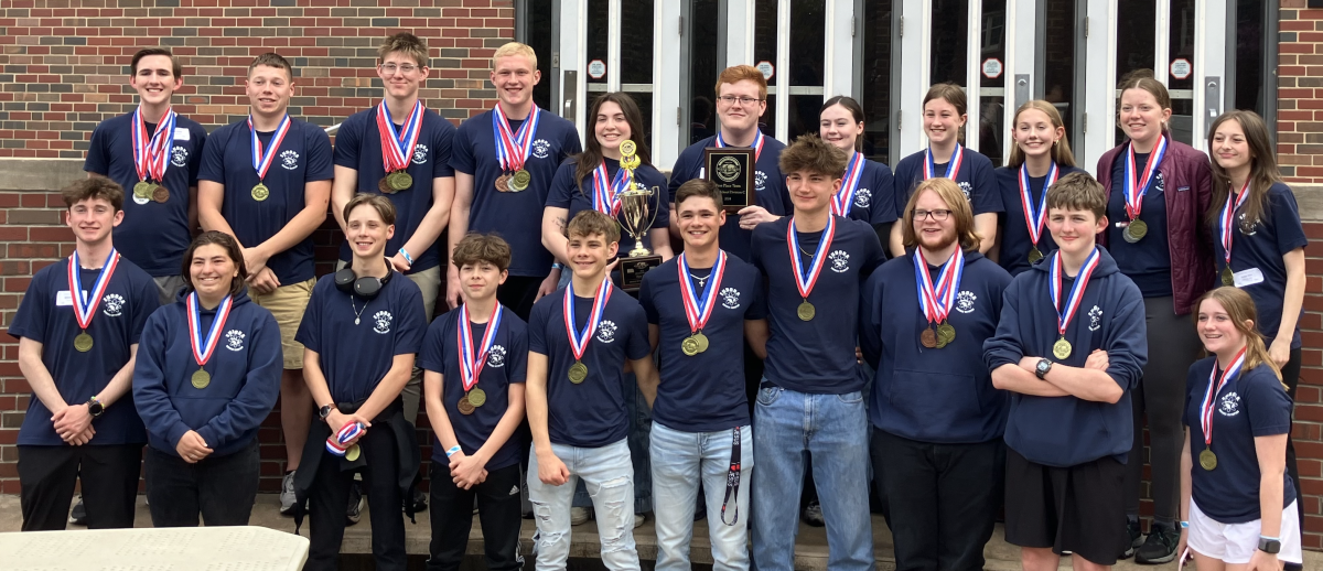 Submitted photo. Science Olympiad placed first at state, receiving the fourth state title in a row Saturday night.&#160;&#160;