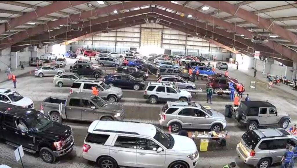 File photo. Local health officials continue to host vaccine clinics at the fairgrounds.