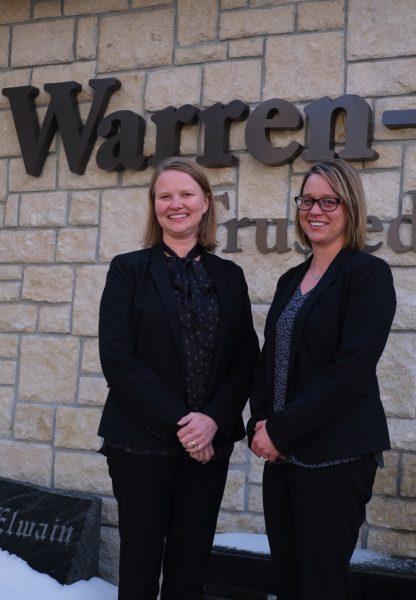 Audrey Bell and Lisa Manley manage Warren-McElwain Mortuary and worked frontline for grieving families throughout the pandemic.