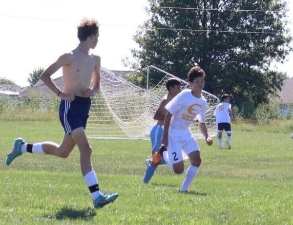 The soccer team practices earlier this week ahead of its first home game Thursday.
 