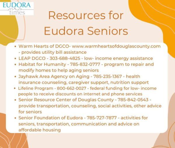 Here are various resources available to help local senior citizens.
