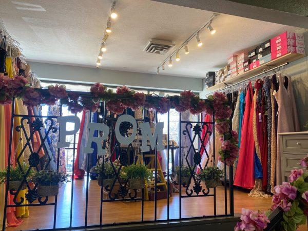 The Prom Haus located in the back of Eccentricity in Lawrence is all decked out and ready for prom-goers.
