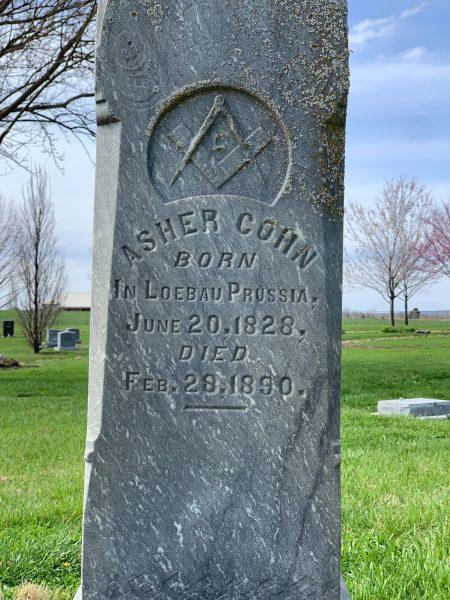 Photo courtesy of the Eudora Community Museum. This is the grave of Asher Cohn. A prominent figure in Eudora’s early days, Cohn built 714 Main St., which stands today as Main Street Scoops and Sweets.