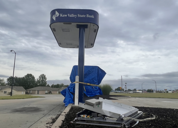 The ATM at Church Street was broken into Monday morning after suspects stole a nearby truck.