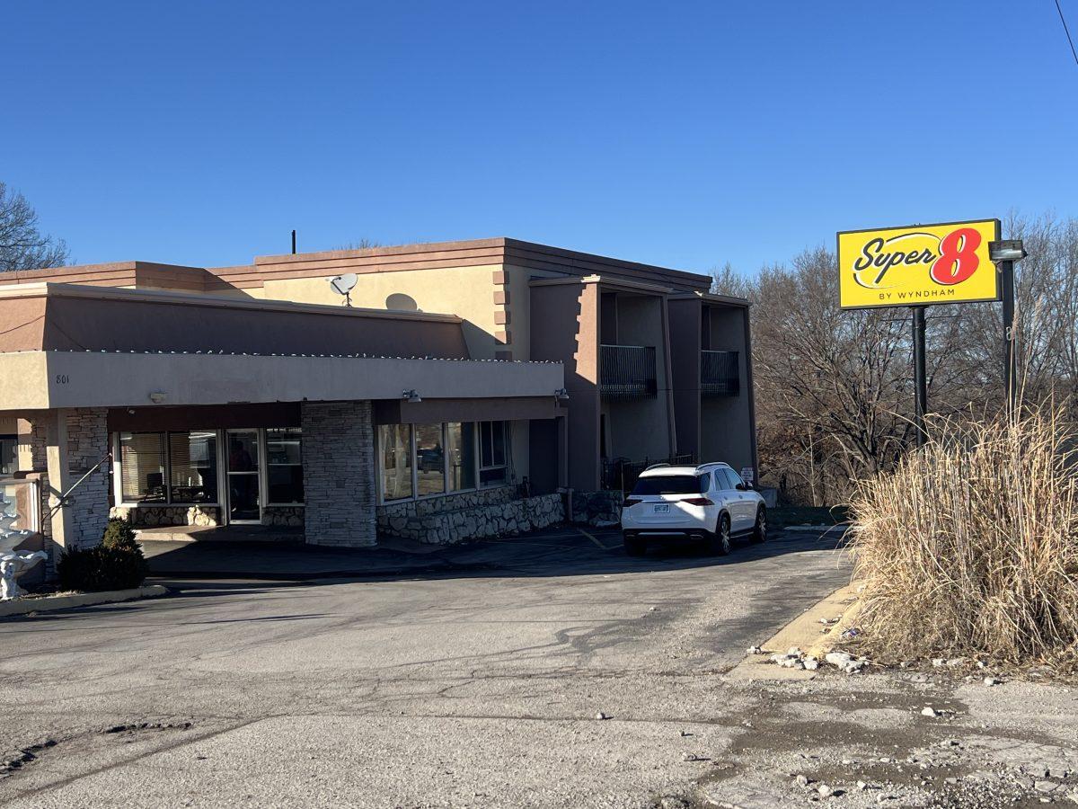 The current exterior of the Super 8 before construction begins in April.&#160;The project is being headed by Aaron Thakker and David Hawley.
