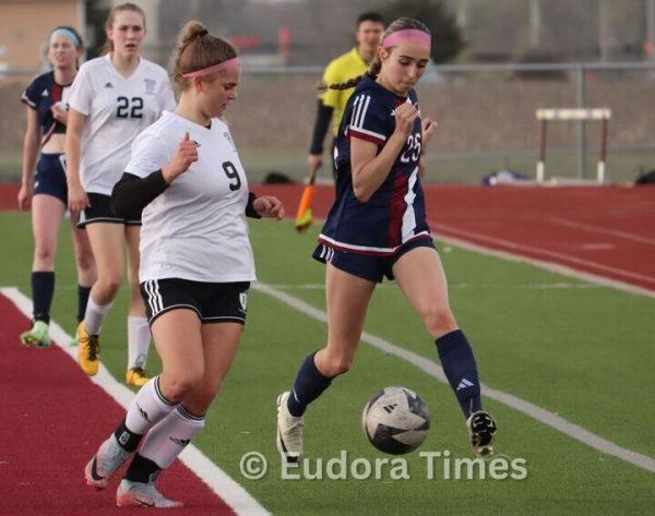 Freshman Payton Chappelle dribbles past a defender Monday against Heritage Christian Academy. 