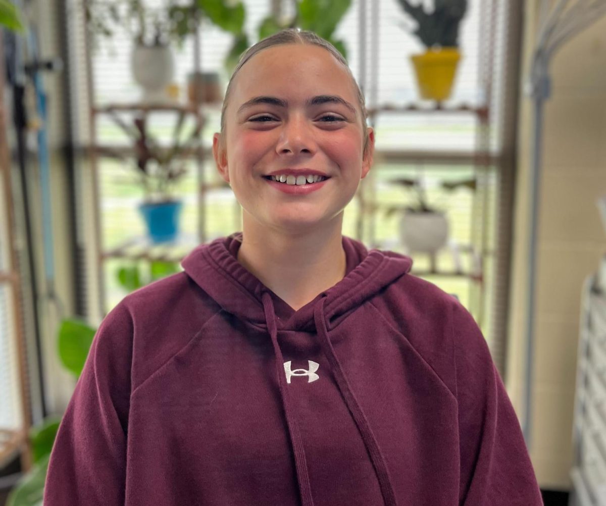 Sixth grader Teagyn Jayne is a part of the press club at the middle school. 