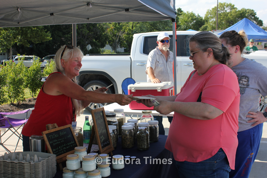 The farmers market hosted eight vendors Tuesday evening after being canceled due to weather the previous week. 
The farmers market hosted eight vendors Tuesday evening after being canceled due to weather the previous week. 