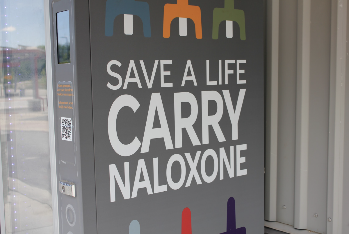 The Lawrence Transit station vending machine provides free narcan when residents enter their zip code.
