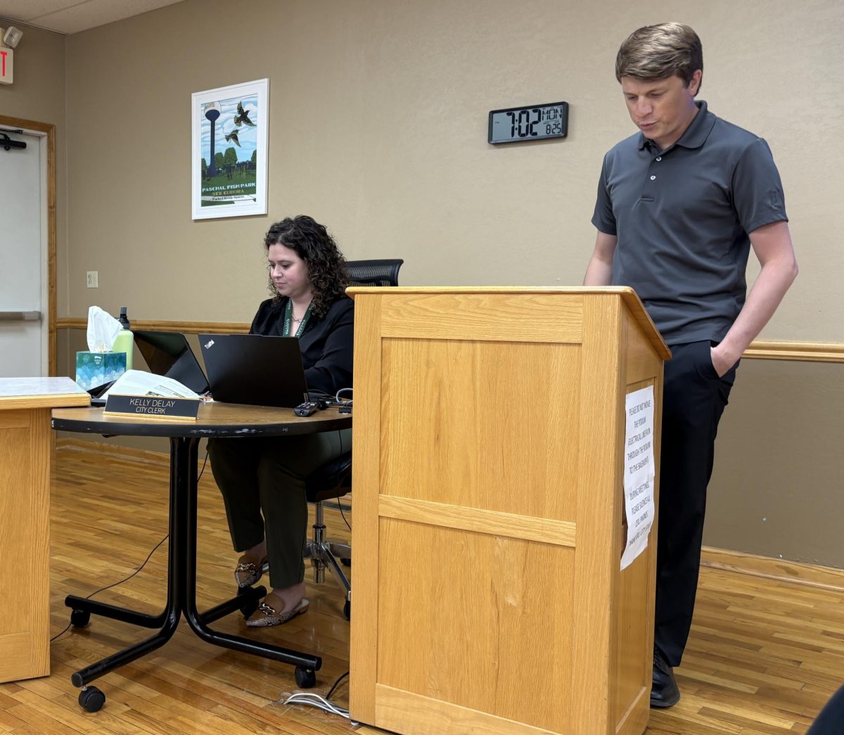 Ben Terwilliger, executive director of the Eudora Area Historical Society, provided a biannual update on the museum and historical society at Monday's City Commission meeting. 