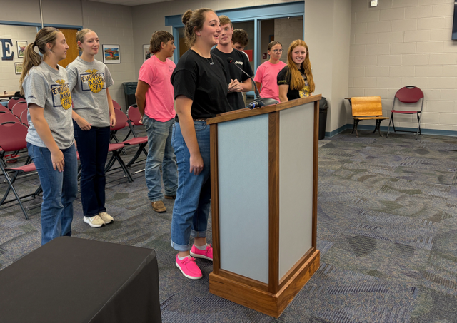 Board members from the Future Farmers of America talked about their success last school year and hopes for the current school year. 