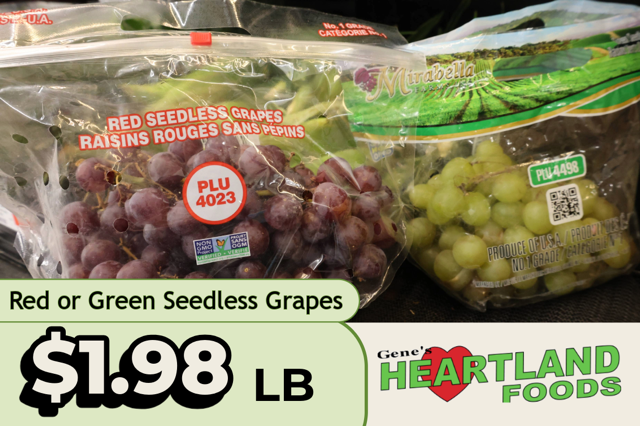 Gene's grapes sale: Oct. 22-28