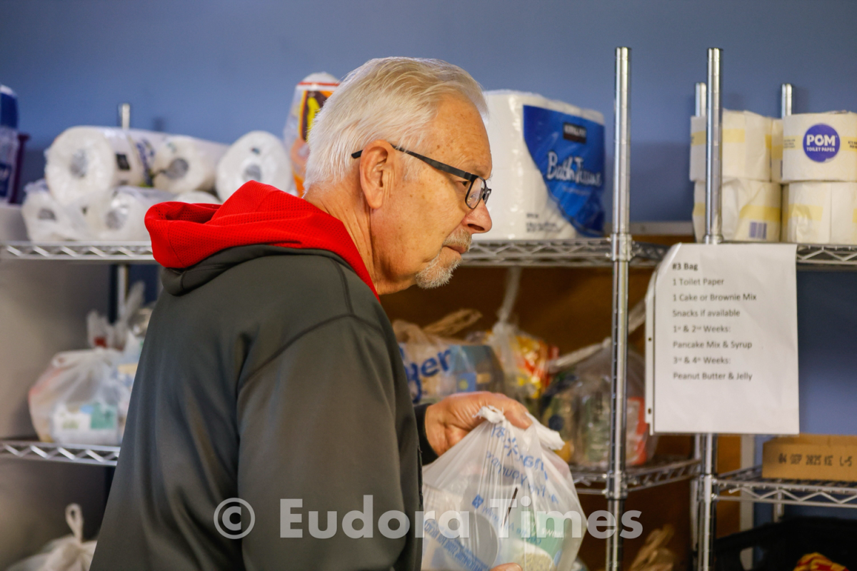 Jeff Holton hopes to increase community involvement with the Eudora Food Pantry as he takes over in leadership.