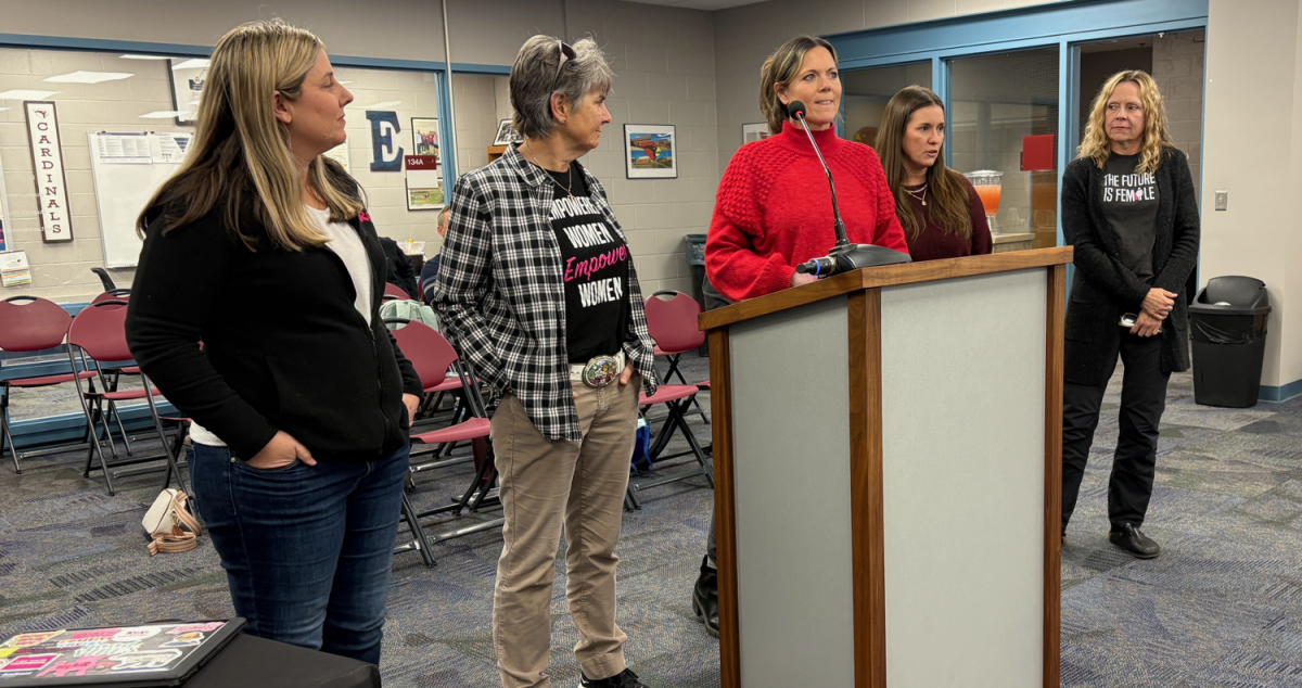 Leaders of the ROX program presented to the board at Thursday’s meeting. ROX aims to empower girls and build their communication, leadership and coping skills.