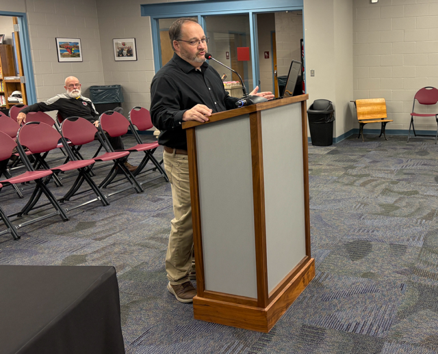 Technology Director Ron Long presented to the board about the district’s technology use. YouTube was the top site used on district devices for the past 90 days.