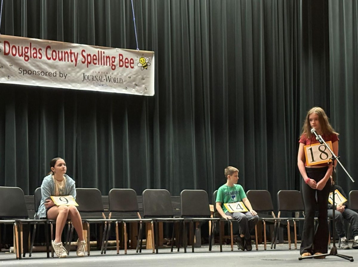 Sixth grader Myra Gurney represented the district in the Douglas County Spelling Bee. She said she had a great experience there.