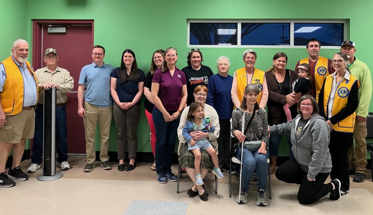 The Lions Club gathers for its meeting earlier this month planning community events and recounting years of service at the Community Center. 